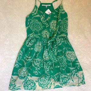 Pretty, green and cream Size S Collective Concepts summer dress